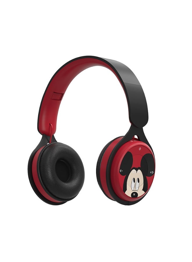 Mickey Mouse Pattern Foldable Wireless Bluetooth Headset for Students and Children, Gaming Headset, Supports FM Computer and Mobile Phone Music, Stereo Headset - Image 1