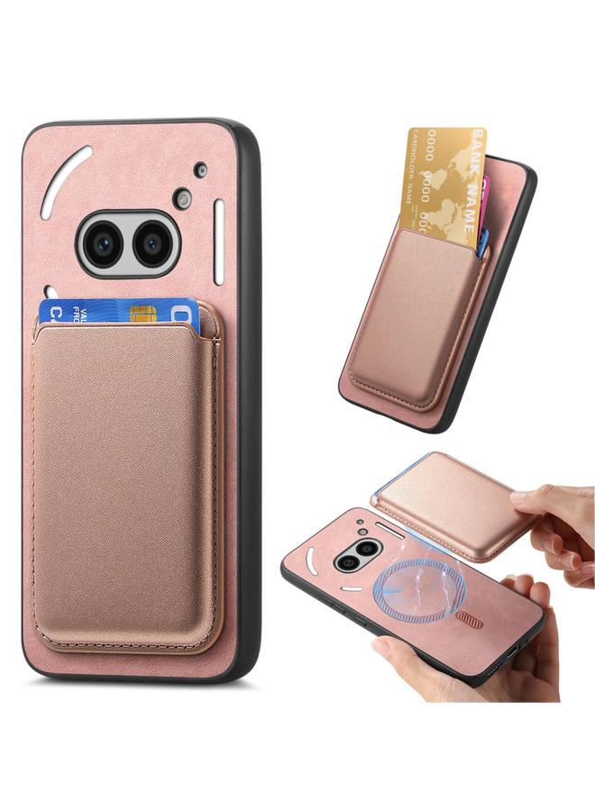 S-TOP Case For Nothing Phone 2a Retro Magsafe Card Bag PU Back Cover Phone Case - Image 1