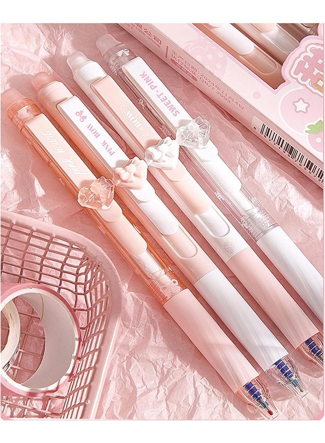 كوانتوم ٨ أقلام قابلة للمسح، قلم جل قابل للسحب والضغط، أقلام بتصميمات فضائية كرتونية، مناسبة للكتابة والتدوين للأطفال في المكتب والمدرسة. - Image 4