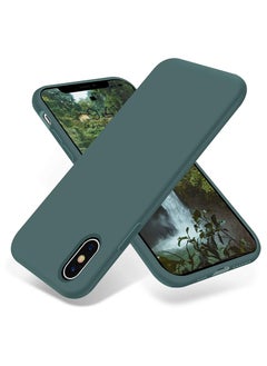 ماركة غير محددة iPhone Xs Max Case,Ultra Slim Fit iPhone Case Liquid Silicone Gel Cover with Full Body Protection Anti-Scratch Shockproof Case 