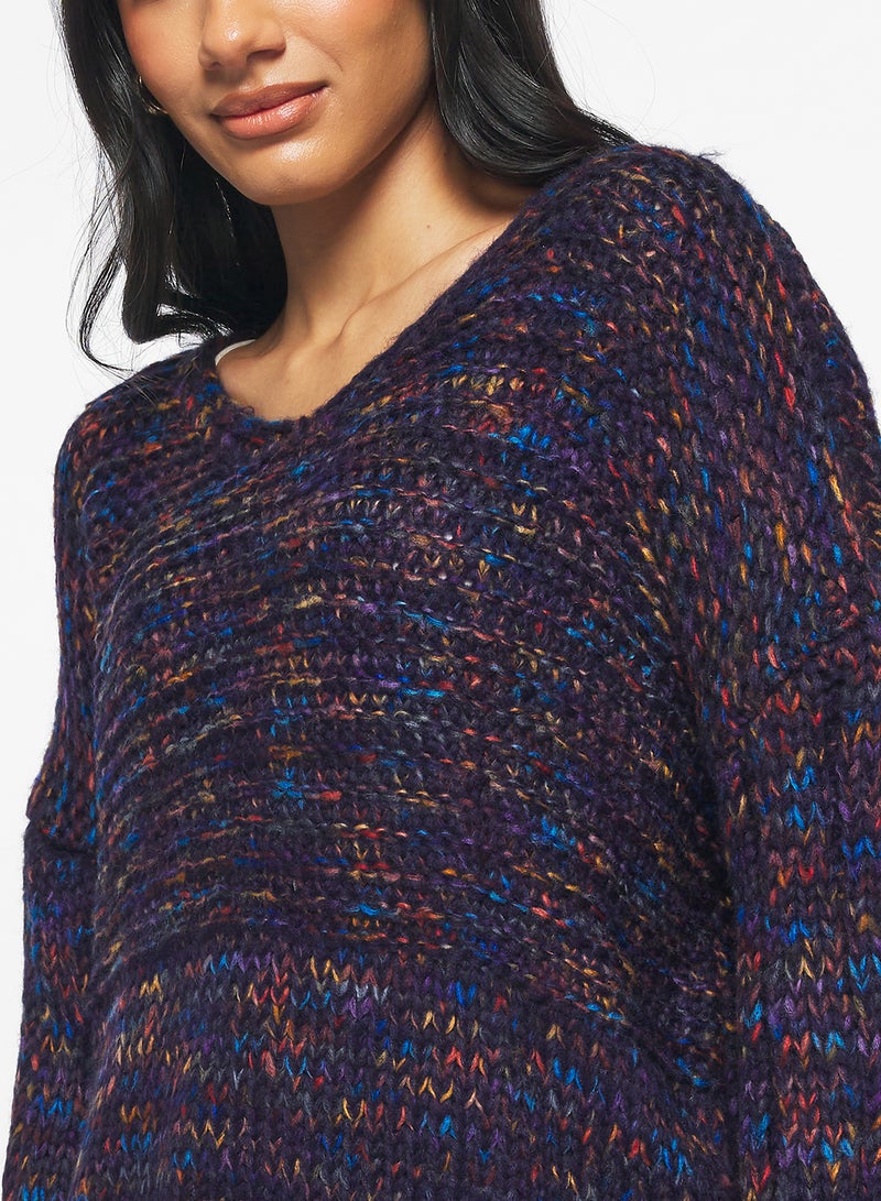 Ginger Marled Cable Knit Sweater - Image 3