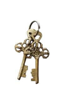 Sara International Eagle ON Heart Shape Lock Handmade Solid Brass Big Padlock with Keys Home Decor  - Image 4