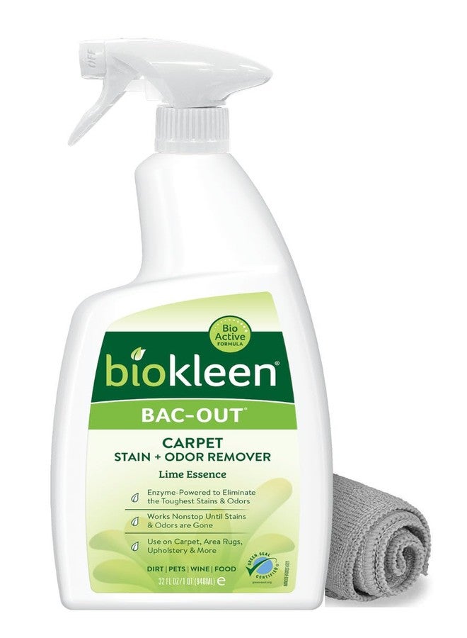 Biokleen Bac-Out Stain Remover for Clothes & Carpet - 32 Ounce - Natural, Enzymatic, Destroys Stains & Odors Safely, for Pet Stains, Laundry, Diapers, Wine, Carpets, Eco-Friendly, Plant-Based - Image 1