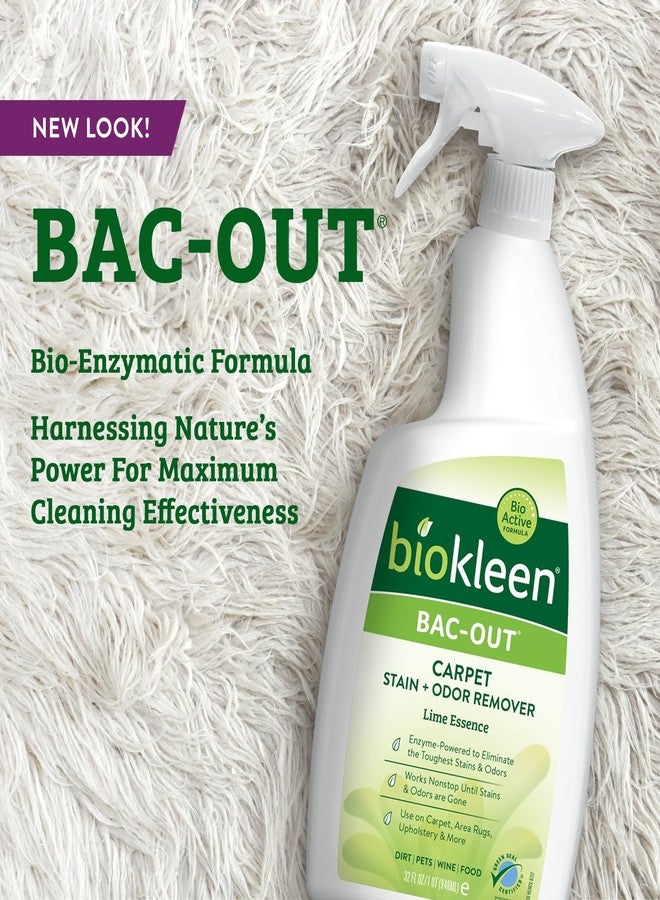 Biokleen Bac-Out Stain Remover for Clothes & Carpet - 32 Ounce - Natural, Enzymatic, Destroys Stains & Odors Safely, for Pet Stains, Laundry, Diapers, Wine, Carpets, Eco-Friendly, Plant-Based - Image 2