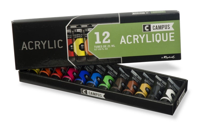 CAMPUS 21ml Acrylic Set of 12 Tubes - Image 3