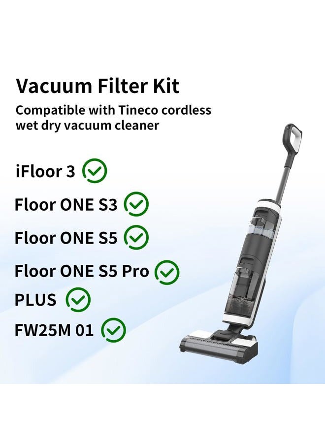 keluke 4 Pack Vacuum Filter Replacement Compatible with Tineco iFloor 3/ Floor One S3 Cordless Vacuum Cleaner,4 Replacement Filters - Image 2