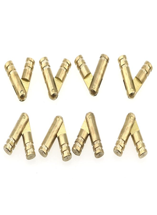 LUORNG Hidden Barrel Hinge LUORNG 8PCS 25x4mm Invisible Brass Concealed Cylinder Hinges for Jewelry Keepsake Box Cabinet Door Cylindrical Barrel Hinges - Image 1