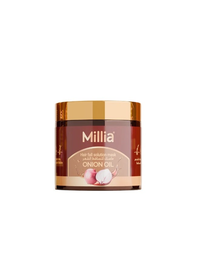 Millia Onion Oil Hair Mask (500 ml) – Deep Conditioning Treatment with Argan Oil & Vitamin E