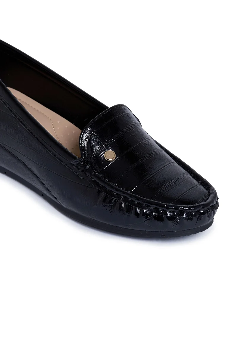 Geoomnii BLACK Geoomnii Closed Flat Shoes for Women – Comfortable Slip-On Ballet Flats for Office, Daily Wear & Casual Use for Women | Best Price UAE