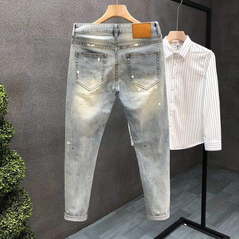 Unisex Classic Denim Jeans Loose Fit Daily Outdoor Wear - Image 3
