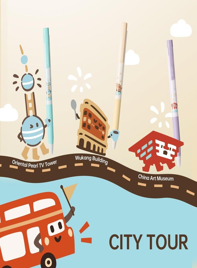 Kaco K7 SHANGHAI City Gel Ink Pens 3 Pieces - Image 2