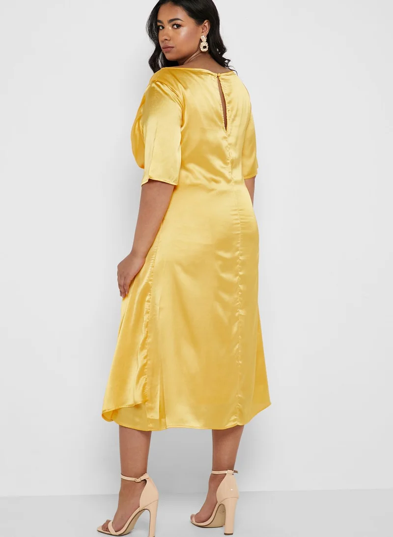Elvi Front Twisted Dress
