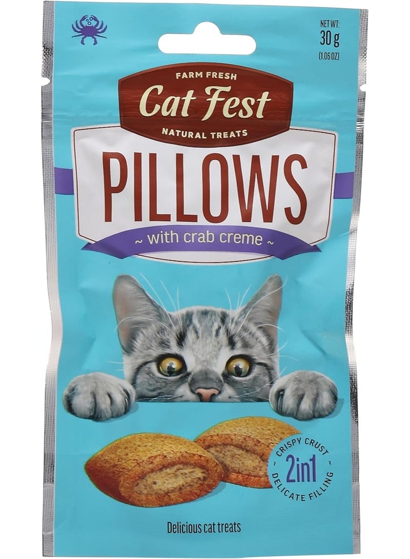 كات فيست وسائد مهرجان القطط بكريمة السلطعون 30 جرام - Image 1