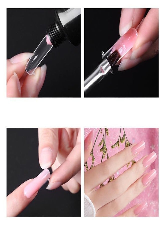 THR3E STROKES Poly Nail Gel Extension Kit for Builder Gel UV Nail Art Kit. (NUDE) - Image 3