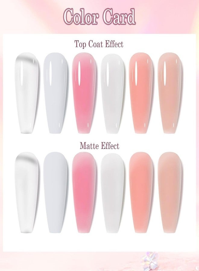 THR3E STROKES Poly Nail Gel Extension Kit for Builder Gel UV Nail Art Kit. (NUDE) - Image 4