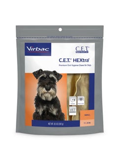 Virbac C.E.T. Hextra Premium Oral Hygiene Chews For Dogs, 1125 Lbs, 8.5 Oz  - Image 1