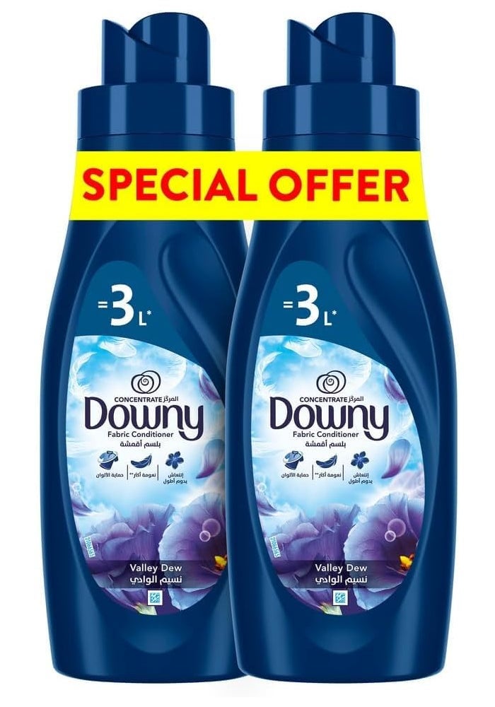 Downy Valley Dew Fabric Conditioner Dual Pack - Image 1