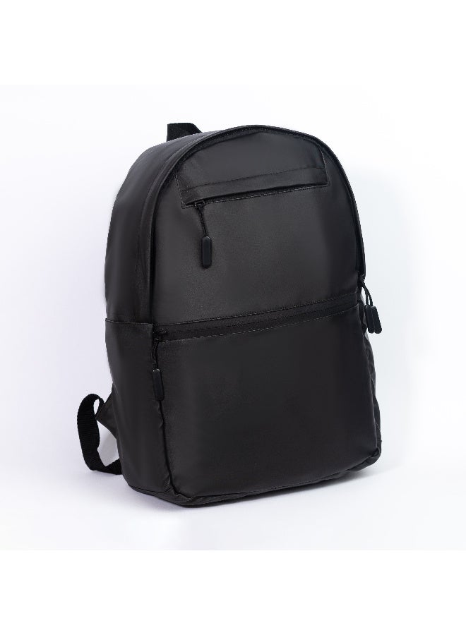 شنطة ظهر لاب توب , ضد المياه للسفر، لون أسود - Image 1