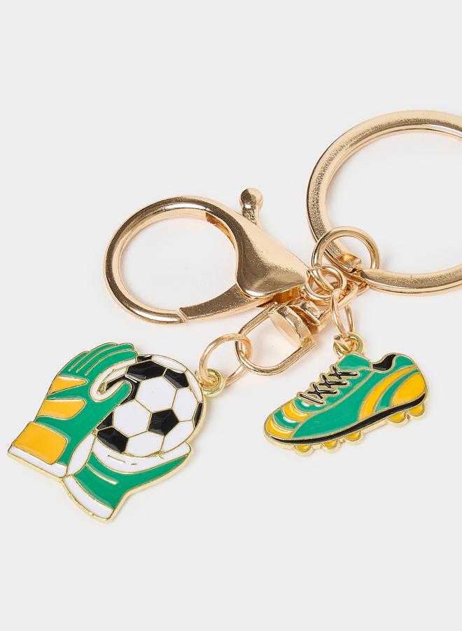 Styli Football Keychain with Hook - Image 2