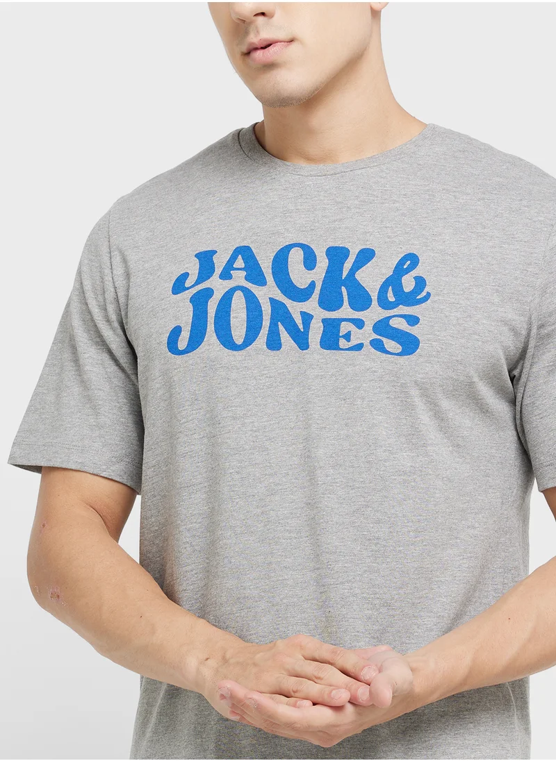 JACK & JONES Graphic Crew Neck T-Shirt