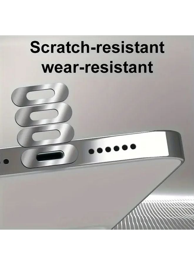 5pcs Black Charging Port Protective Film Anti Scratch Stickers For iPhone 15 16 17 Series Type C - Image 5