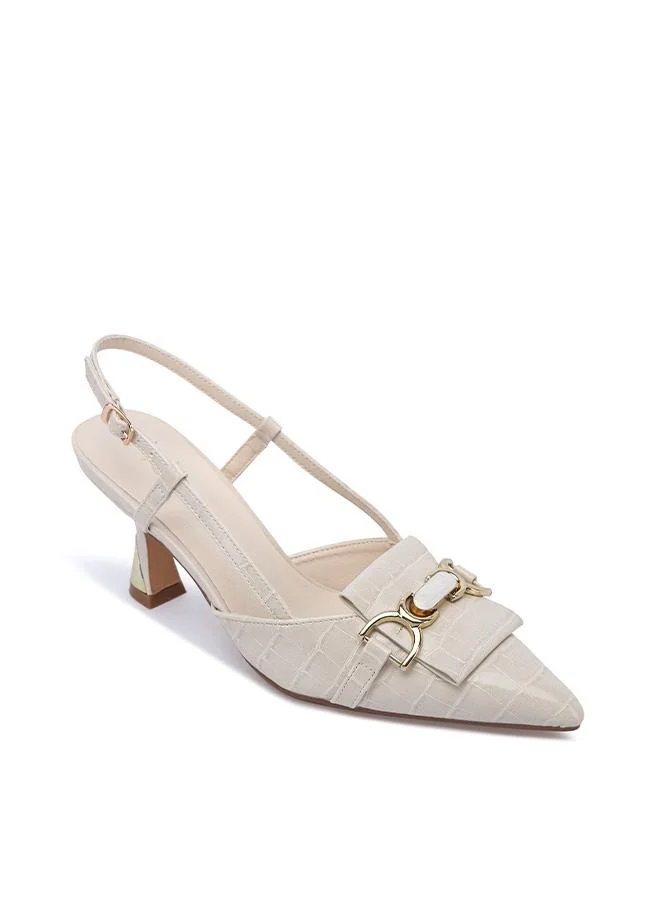 فايور The Luxe Croc-Effect Tapered Pump CD 017