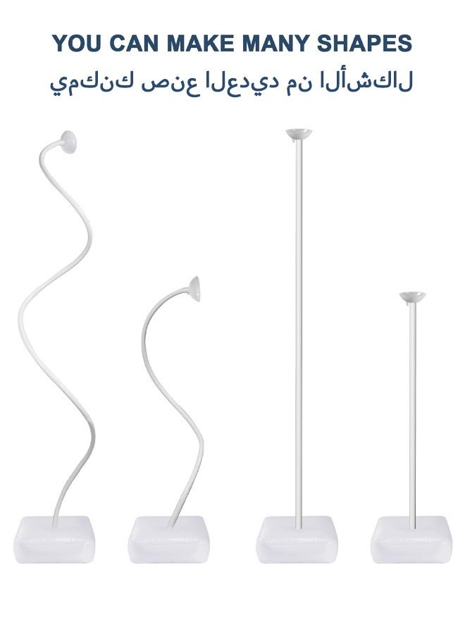 8.2Ft & 5Ft Balloon Arch Stand Kit Free Bending Shape Deformation Balloon Column Stand Balloon Stands Support with Base for Birthday Parties Wedding Arch Holiday Baby Shower Decoration  - Image 4