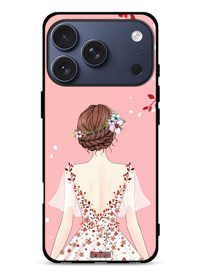 Tolwak Apple iPhone 17 Pro Protective Case Cover Standing Girl Art - Image 1