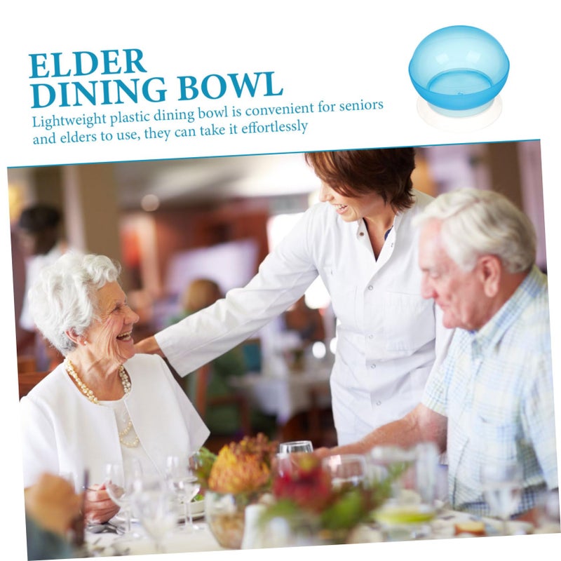 3 قطع أدوات تكيفية للكبار ذوي الاحتياجات الخاصة، وعاء ماص غير قابل للانزلاق للمسنين - Image 3