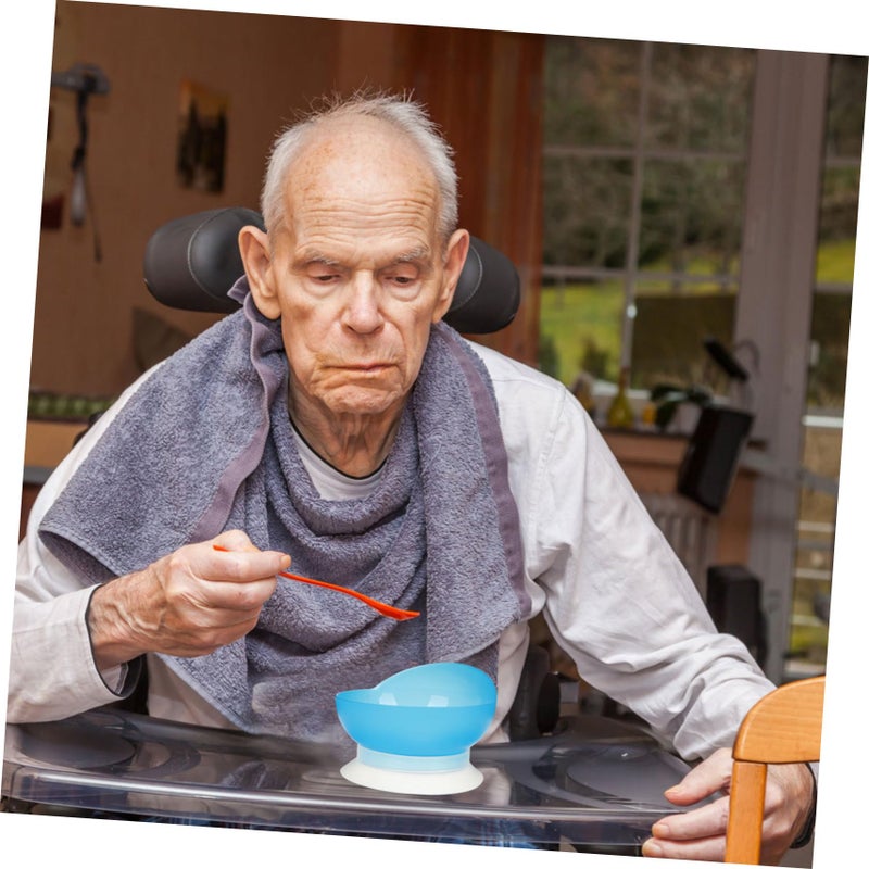 3 قطع أدوات تكيفية للكبار ذوي الاحتياجات الخاصة، وعاء ماص غير قابل للانزلاق للمسنين - Image 5