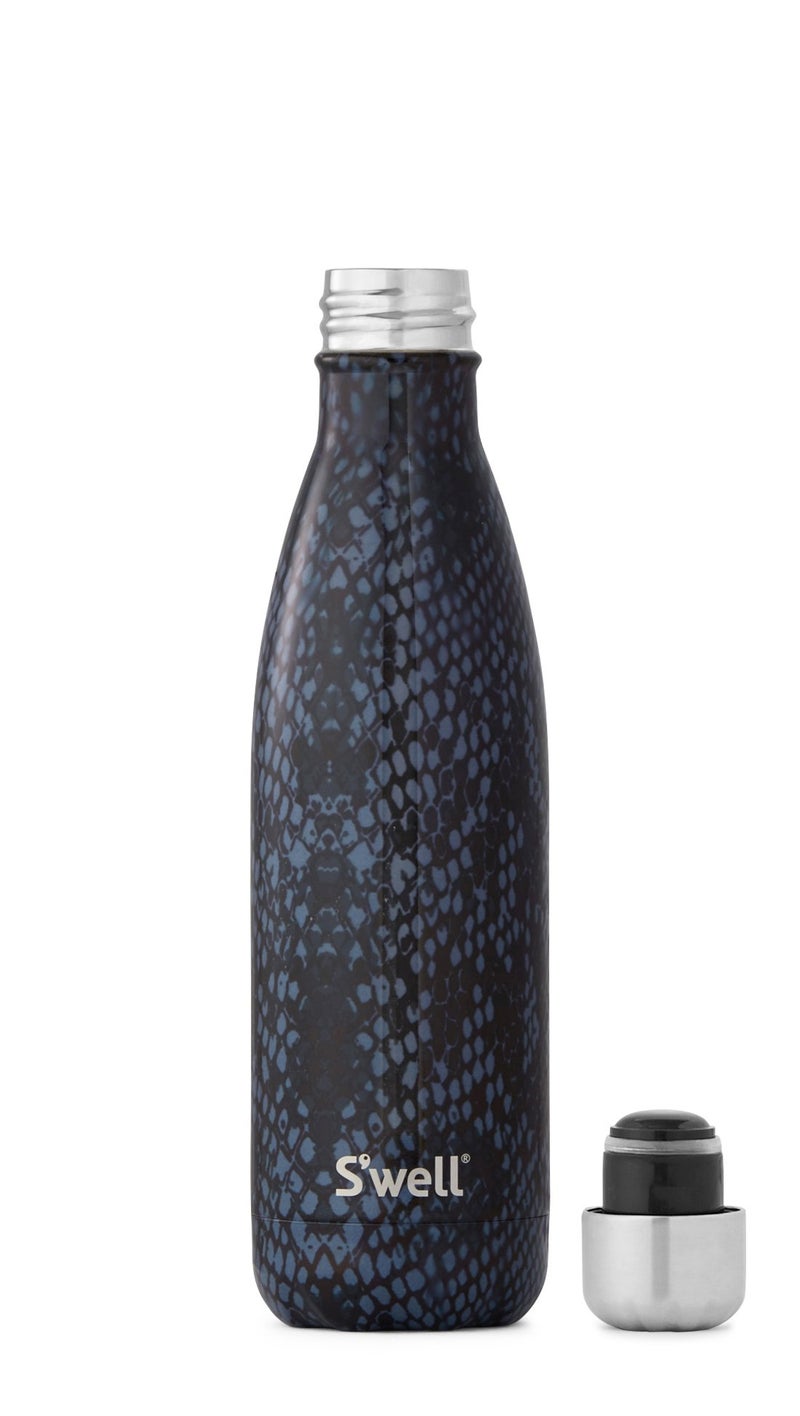 S'well Vacuum Insulated Stainless Steel Water Bottle, 17 oz, Black Boa - Image 2