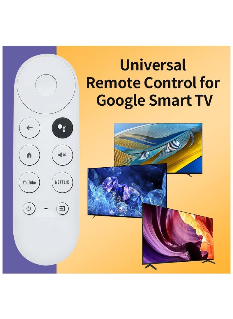Voice Remote Control Replacement for 2020 Google TV 4K Snow, Fit for 2020 Google Chromecast 4K Snow G9N9N GA01920, with YouTube and Netflix Shortcut Buttons(Remote Only) (G9N9N)
