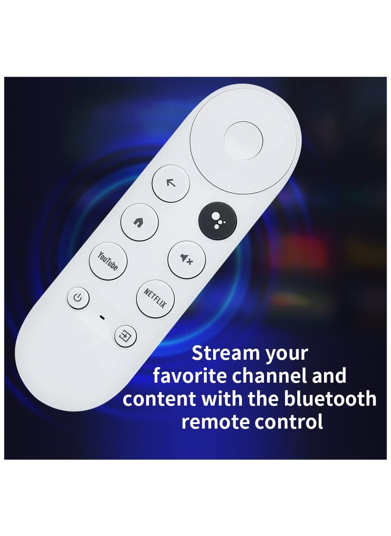 Voice Remote Control Replacement for 2020 Google TV 4K Snow, Fit for 2020 Google Chromecast 4K Snow G9N9N GA01920, with YouTube and Netflix Shortcut Buttons(Remote Only) (G9N9N)