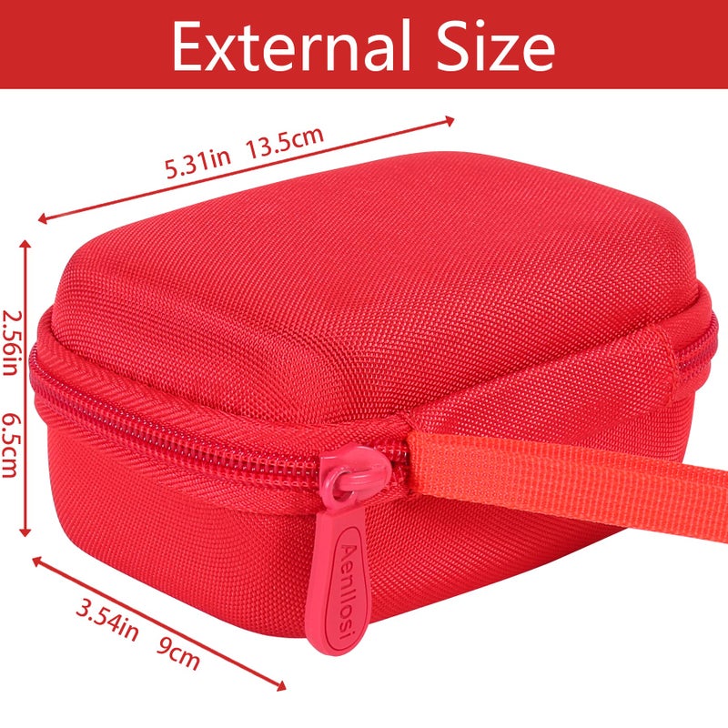 Aenllosi Aenllosi Hard Travel Case Compatible With Kodak PIXPRO WPZ2 Rugged Waterproof Digital Camera,Protective Case for Kodak Waterproof Video Camera(Red,Case Only) - Image 5