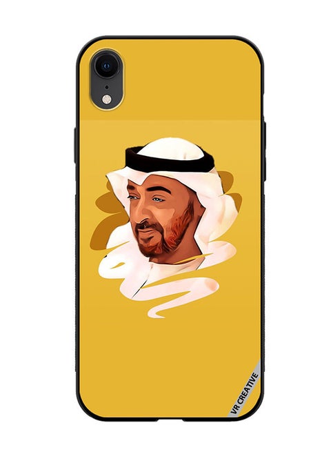 Protective Case Cover For Apple iPhone XR Sheikh Mohamed Bin Zayed Al Nahyan Design Multicolour