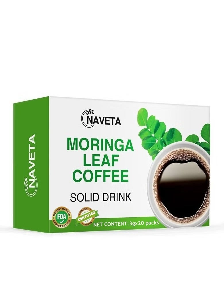 NAVETA Moringa coffee，Liver-protecting Tea，Weight Loss And Energy，Improves Body Metabolism 3g*20  - Image 1