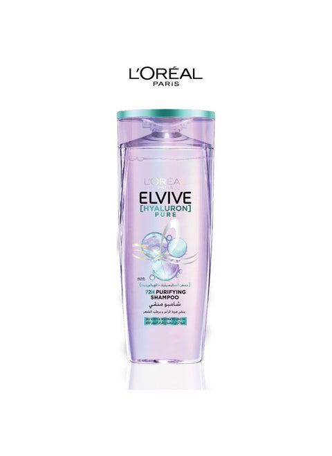 Elvive Hyaluron Pure 72H Purifying Shampoo, 600 ml