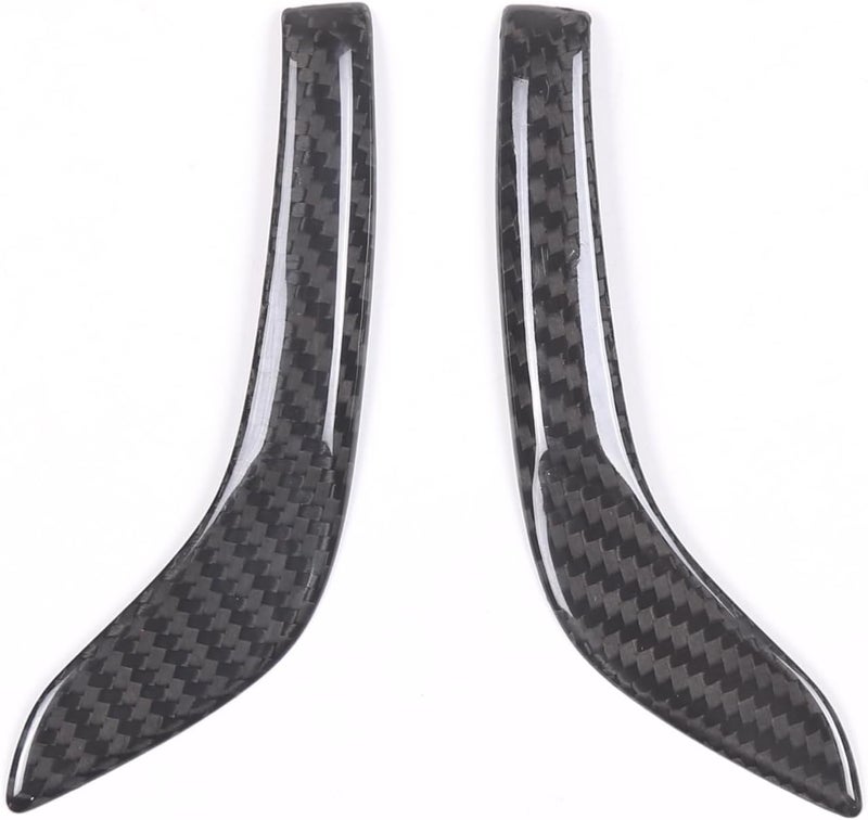 TOYCIDFG Center Console Gear Shift Knob Decor Cover Trim for Maserati Ghibli Levante Quattroporte 2019-2023 - Black Carbon Fiber - Image 3