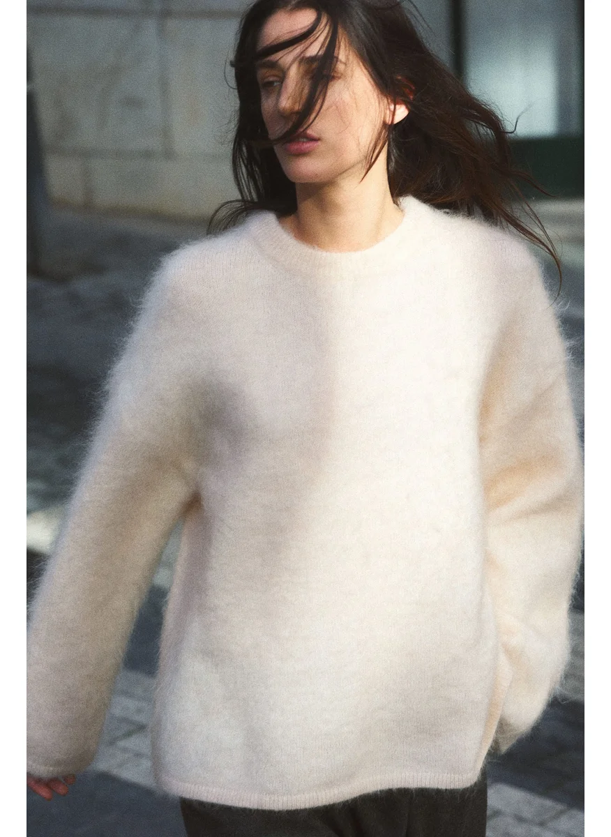 اتش اند ام Oversized Mohair-Blend Jumper