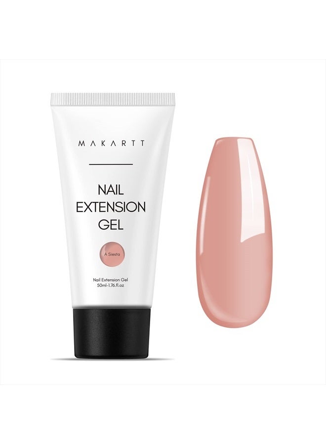 MAKARTT جل الأظافر البوليمرية، 50 مل جل تمديد الأظافر بلون نود ناتشر، جل بناء ألوان سيسيتا الربيعية، جل فن الأظافر العصري P-21 - Image 1
