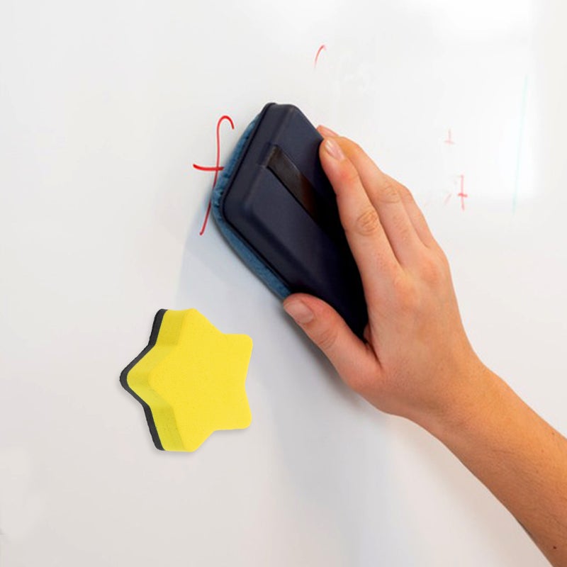 🏠 أدوات تنظيف قابلة لإعادة الاستخدام لمحو السبورة البيضاء مع أقلام ممحاة ملونة مختلطة للمكتب والمنزل والمؤسسات التعليمية - Image 2