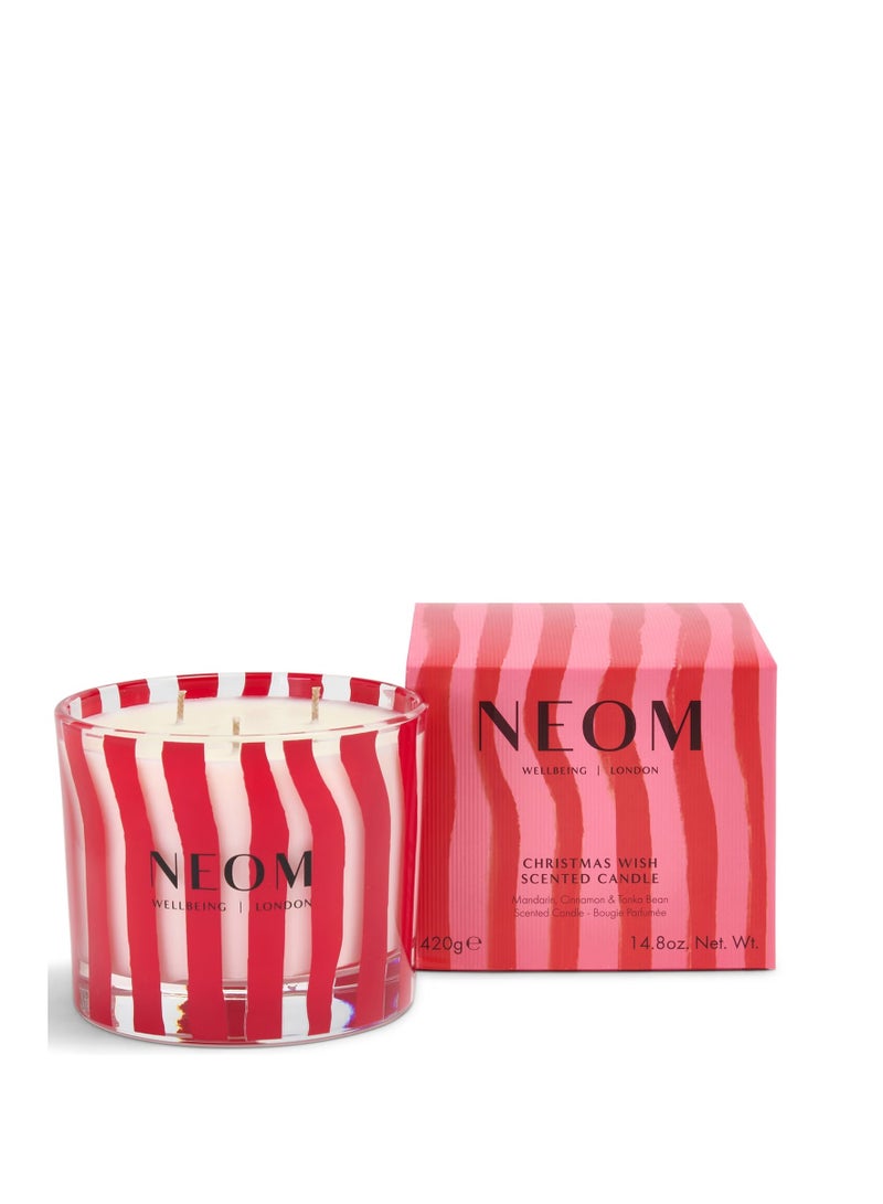 نيوم عيد الميلاد أتمنى 3 شمعة الفتيل