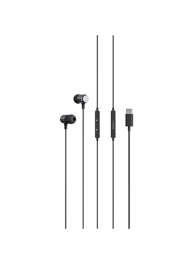Starfire Wired Earphones High-Fidelity Stereo In-Ear Headphones with Built-in Microphone & Digital Decoder, Heavy Bass, 1.2m Cable, Metal-Finish - Black/White - Image 3
