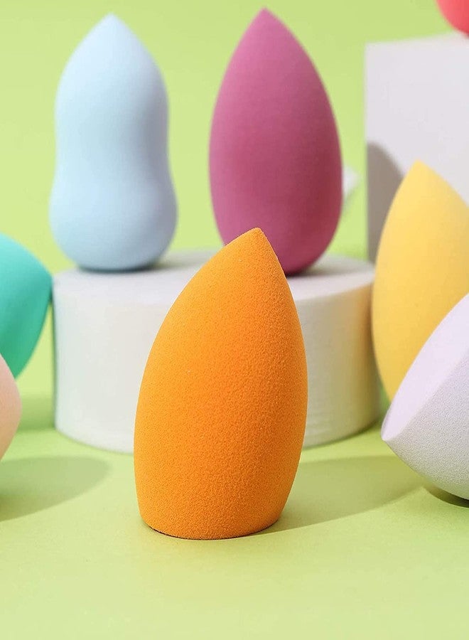 Lenon 8 Pcs Makeup Sponges Set Blender Beauty Foundation Blending Sponge, Flawless for Liquid, Cream and Powder, Multi-colored Cosmetic Applicator Puff for Dry/Wet Use Multicolor - Image 3