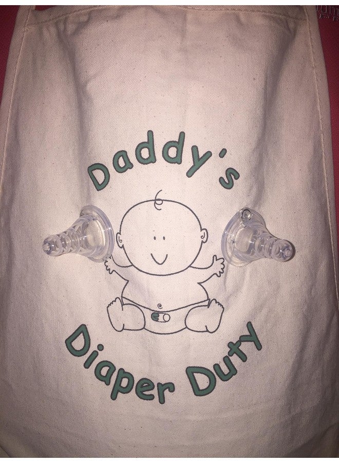 Genius Baby Toys Genius Baby Toys | The ORIGINAL Daddy's Diaper Duty Apron and New Dad Gag Gift with Bottle Nipples, Gloves, Mask, Clothespins - Image 1