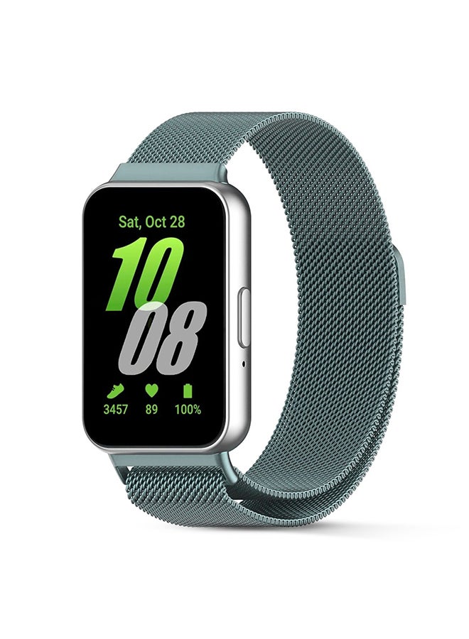 O Ozone Milanese Loop Band For Samsung Galaxy FIT3, Magnetic Stainless Steel Mesh Adjustable Replacement Straps for Men Women - Space grey  - Image 1
