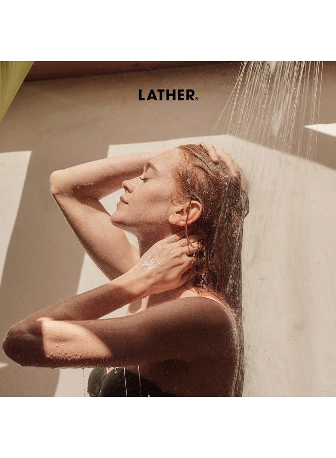 LATHER Avocado Mint Hair Mask Repair Treatment - Deep Conditioning Hair Mask to Smooth, Restore Strength & Shine on Dry or Damaged Hair - Leave In Conditioning Mask - Sulfate Free - 4 Fl Oz Tube - Image 3