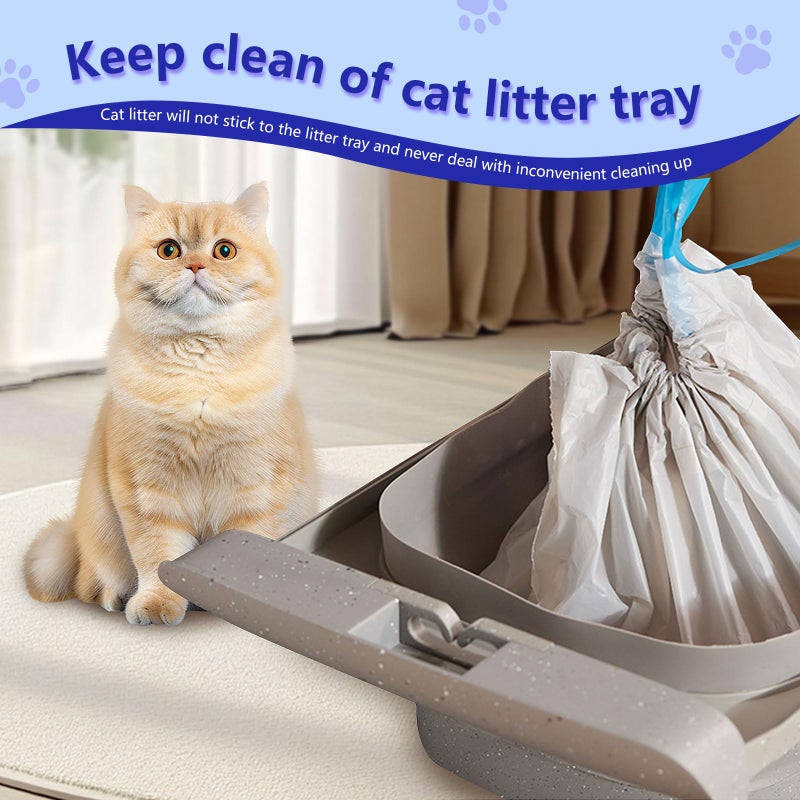 Loveishere 120 Count Cat Litter Box Bags for Neakasa and PetPivot Open Self-Cleaning Cat Litter Boxes, Extra Thick Heavy Duty Liners Replacement, Unscented, 27" x 13", Holds 22 lbs - Image 4