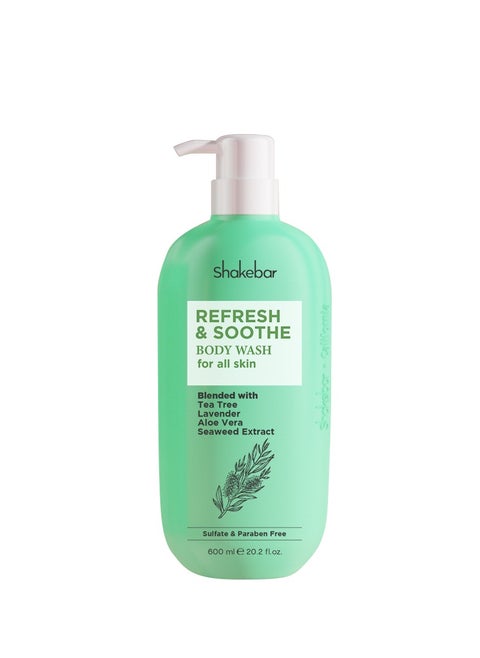 Shakebar Shower Gel Refresh and Soothe Body Wash with Tea Tree Oil 600 ml