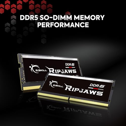 G.SKILL Ripjaws DDR5 SO-DIMM Series DDR5 RAM 32GB (2x16GB) 5600MT/s CL40-40-40-89 1.10V Unbuffered Non-ECC Notebook/Laptop Memory SO-DIMM (F5-5600S4040A16GX2-RS) - Image 2